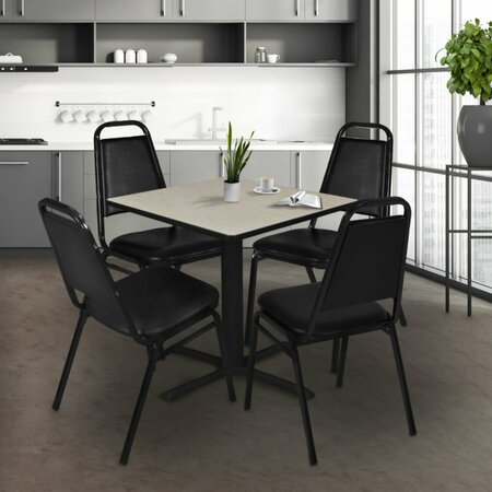 Cain Square Tables > Breakroom Tables > Cain Square & Round Tables, 36 W, 36 L, 29 H, Wood|Metal Top TB3636PL